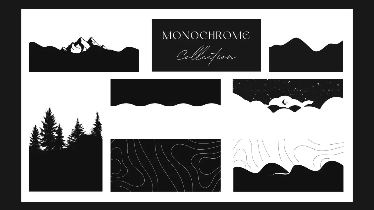 Monochrome notion covers